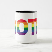 Goth LGBTQ+ Regenbogen Tasse (Zentrum)