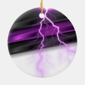 Goth Lila Black Halloween Event Baby Dusche Keramik Ornament (Hinten)