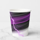 Goth Lila Black Halloween Event Baby Dusche Pappbecher (Rückseite)