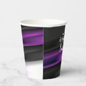 Goth Lila Black Halloween Event Baby Dusche Pappbecher (Rechts)