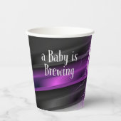 Goth Lila Black Halloween Event Baby Dusche Pappbecher (Vorderseite)