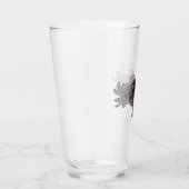 Goth Lila Heart mit Angel Wings Glass Cup Glas (Rechts)