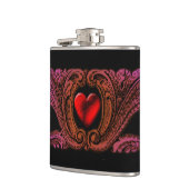 Goth Lila Ornament mit Herzflasche Flachmann (Links)