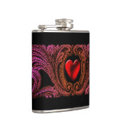 Goth Lila Ornament mit Herzflasche Flachmann (Rechts)