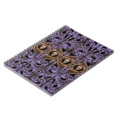 Goth Lila Ornament mit Skull Notizblock (Linke Seite)