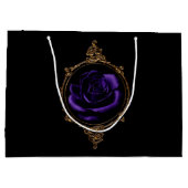 Goth Lila Rose Große Geschenktüte (Rückseite)