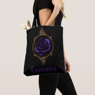 Goth Lila Rose Personalisiert Tasche