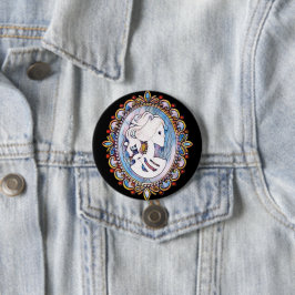 Goth Mädchen Button