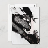 goth Mädchenpostkarte Postkarte (Vorne/Hinten)
