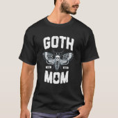 Goth Mama Distressed Deaths Head Moth Tattoo Moth T-Shirt (Vorderseite)