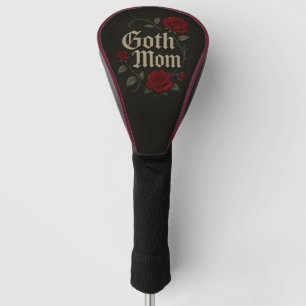 Goth Mama Rote Rose Floral Viktorianisch Typografi Golf Headcover
