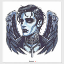 Goth Man Angel Dark Fantasy Art