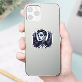 Goth Man Angel Dark Fantasy Art Aufkleber (Telefon)