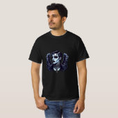 Goth Man Angel Dark Fantasy Art T-Shirt (Vorne ganz)