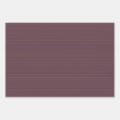 Goth Maroon Lila Skulls und Stripes Halloween Geschenkpapier Set (Vorderseite 2)