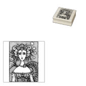 GOTH MERMAID FANTASY RUBBER BRIEFMARKE *Anpassen Gummistempel (Stempel)