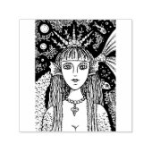 GOTH MERMAID, SCHWARZES MEER SIREN FANTASY WHIMSY, PERMASTEMPEL (Design)