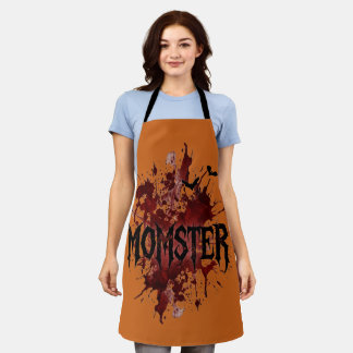 Goth Momster-Schürze, Gruseliges Halloween Spukhau Schürze