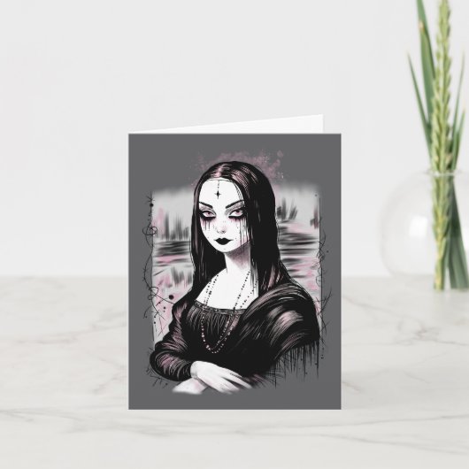 Goth Mona Lisa Karte (Vorderseite)
