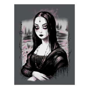 Goth Mona Lisa Poster