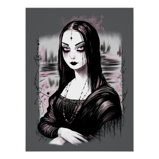 Goth Mona Lisa Poster (Vorderseite)
