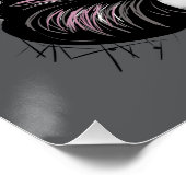 Goth Mona Lisa Poster (Ecke)
