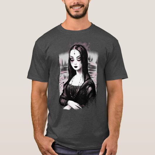 Goth Mona Lisa T-Shirt (Vorderseite)