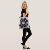 Goth Monogram Black Lila Gothic Mandala Tasche (Am Model)