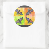 Goth Moth 4 Aufkleber (Tasche)