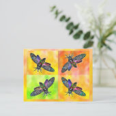 Goth Moth 4 Postkarte (Stehend Vorderseite)