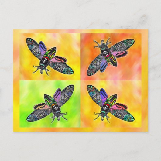 Goth Moth 4 Postkarte (Vorderseite)