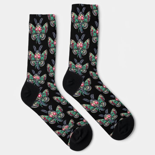 Goth Moth Socken (Rechts)