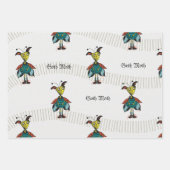 Goth Moth - Wrapping Paper Flat Sheet Set 3 Geschenkpapier Set (Vorderseite)