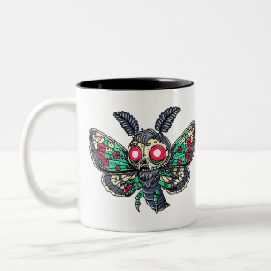 Goth Moth Zweifarbige Tasse