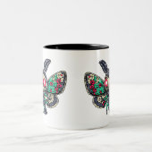 Goth Moth Zweifarbige Tasse (Mittel)