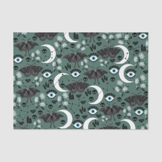 Goth Moths Tissue Paper Seidenpapier (Vorderseite)