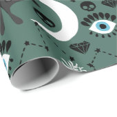 Goth Moths Wrapping Paper Geschenkpapier (Rolleneckpunkt)