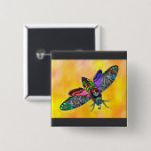 Goth Mottenknopf Button (Vorne & Hinten)