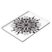 Goth Nature Lover Black and White Notizblock (Linke Seite)