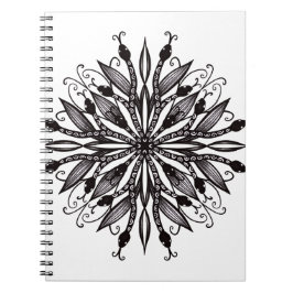 Goth Nature Lover Black and White Notizblock