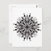 Goth Nature Lover Black and White Postkarte (Vorne/Hinten)