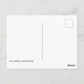 Goth Nature Lover Black and White Postkarte (Rückseite)