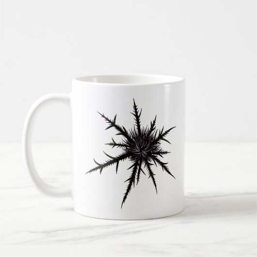 Goth Nature Lover Dry Thistle Kaffeetasse (Links)