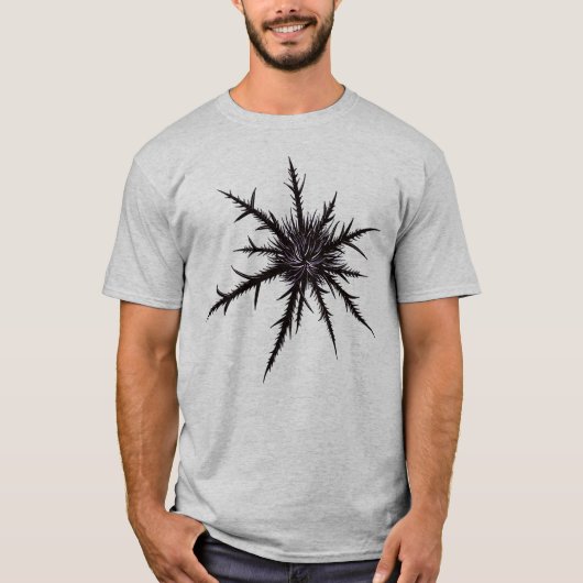 Goth Nature Lover Thistle T-Shirt (Vorderseite)