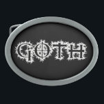 Goth Ovale Gürtelschnalle<br><div class="desc">Goth</div>