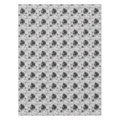 Goth Panda Baby Skull Cupcakes Doodles Tischdecke (Vorderseite)