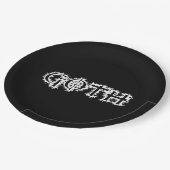 Goth Pappteller (Schrägansicht)