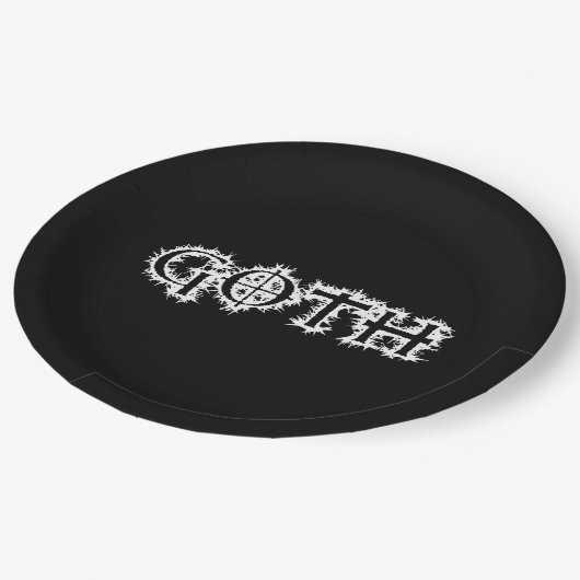 Goth Pappteller (Schrägansicht)