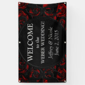 Goth Personalisiert Custom Wedding Banner (Vertikal)
