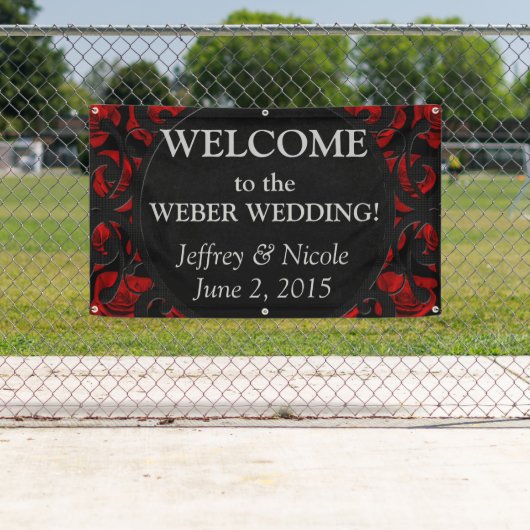 Goth Personalisiert Custom Wedding Banner (Insitu)